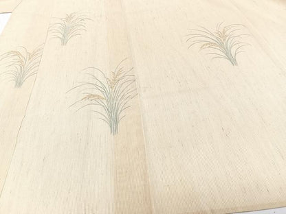 平和屋着物＊夏物　訪問着　紗紬　刺繍　稲穂　高島屋扱い　正絹　逸品　未使用　CABJ4046xi