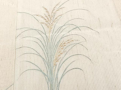平和屋着物＊夏物　訪問着　紗紬　刺繍　稲穂　高島屋扱い　正絹　逸品　未使用　CABJ4046xi