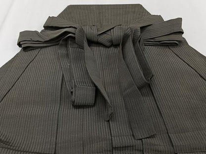 平和屋着物＊夏物　男性　馬乗り袴　縦絽　縞　正絹　逸品　CABJ4055xi