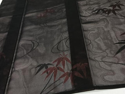 平和屋着物＊夏物　小紋　紗　枝笹文　やまと誂製　正絹　逸品　未使用　CABJ4057xi