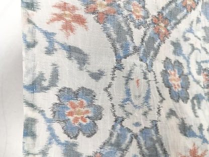 平和屋着物＊夏物　本場小千谷縮　花唐草文　麻　逸品　CABJ4062xi