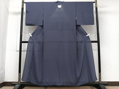 平和屋着物＊夏物　色無地　絽縮緬　褐色　正絹　逸品　未使用　CABJ4063xi