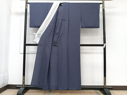 平和屋着物＊夏物　色無地　絽縮緬　褐色　正絹　逸品　未使用　CABJ4063xi
