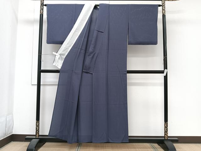 平和屋着物＊夏物　色無地　絽縮緬　褐色　正絹　逸品　未使用　CABJ4063xi