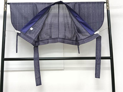 平和屋着物＊夏物　小紋　二部式　紗　間道　洗える着物　CABJ4075xi