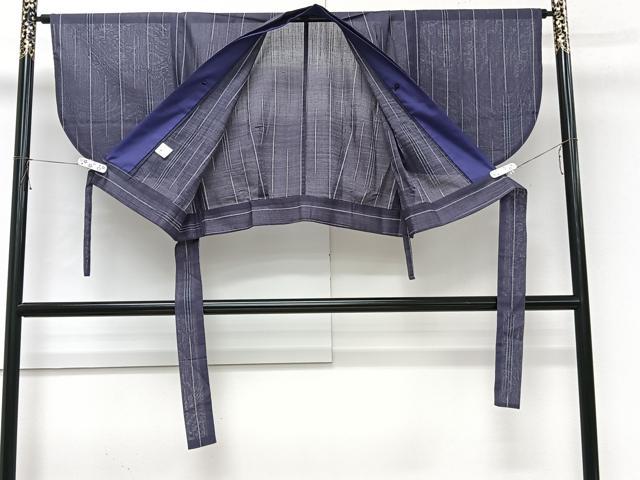 平和屋着物＊夏物　小紋　二部式　紗　間道　洗える着物　CABJ4075xi
