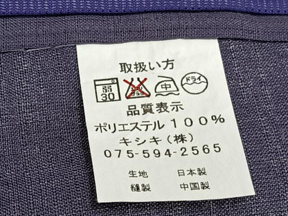平和屋着物＊夏物　小紋　二部式　紗　間道　洗える着物　CABJ4075xi