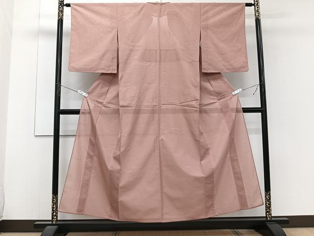平和屋着物＊夏物　色無地　絽　芝紋紗　一斤染め色　正絹　逸品　CABJ4080xi