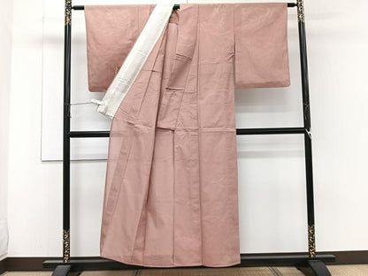 平和屋着物＊夏物　色無地　絽　芝紋紗　一斤染め色　正絹　逸品　CABJ4080xi
