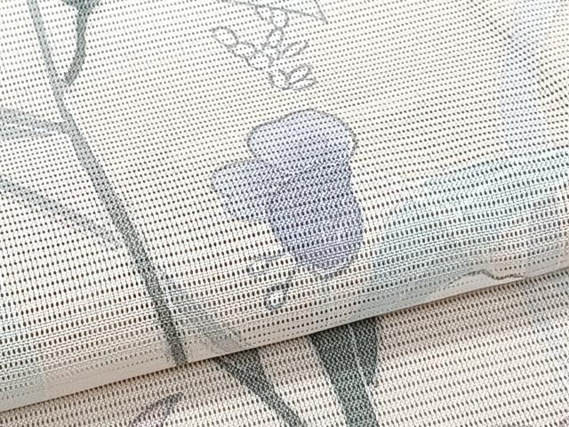 平和屋着物＊夏物　訪問着　絽　草花文　銀彩　洗える着物　CABJ4081xi