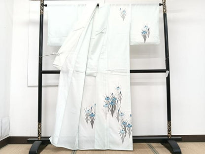 平和屋着物＊夏物　訪問着　絽　草花文　洗える着物　CABJ4083xi