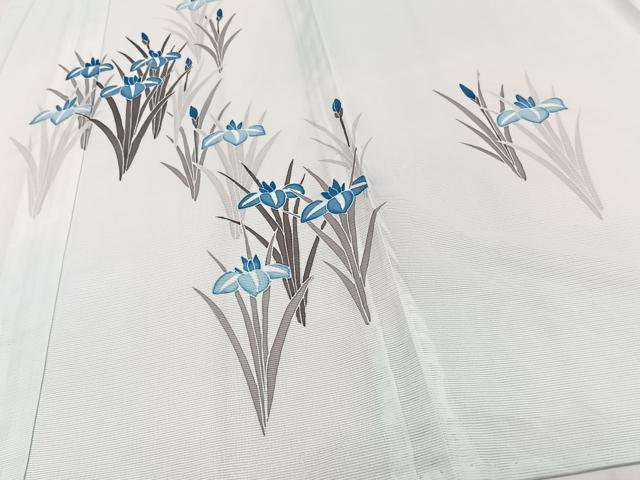 平和屋着物＊夏物　訪問着　絽　草花文　洗える着物　CABJ4083xi
