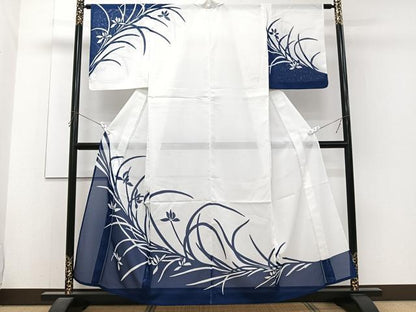 平和屋着物＊夏物　訪問着　絽　草花文　洗える着物　CABJ4084xi