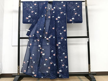 平和屋着物＊夏物　訪問着　絽　枝草花文　洗える着物　CABJ4085xi