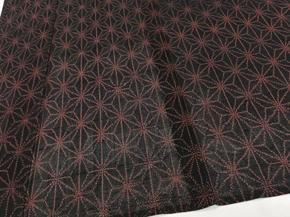 平和屋着物＊夏物　紗紬　麻の葉文　正絹　逸品　CABJ4090xi
