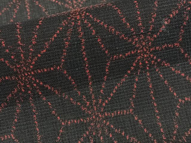 平和屋着物＊夏物　紗紬　麻の葉文　正絹　逸品　CABJ4090xi