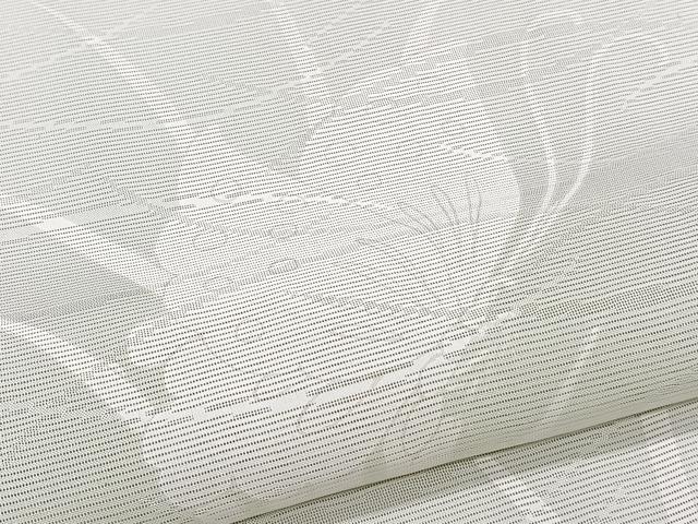 平和屋着物＊夏物　訪問着　絽　駒刺繍　舞蝶文　銀彩　正絹　逸品　CABJ4092xi