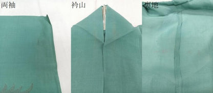 平和屋着物＊夏物　訪問着　紗　更紗枝草花文　銀糸　正絹　逸品　CABJ4094xi