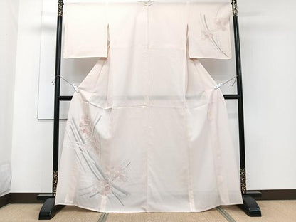 平和屋着物＊夏物　訪問着　絽　舞花文　銀彩　正絹　逸品　未使用　CABJ4096xi
