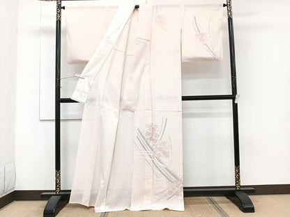 平和屋着物＊夏物　訪問着　絽　舞花文　銀彩　正絹　逸品　未使用　CABJ4096xi