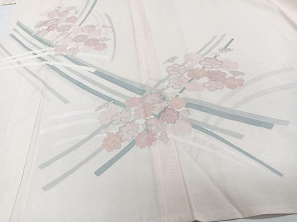 平和屋着物＊夏物　訪問着　絽　舞花文　銀彩　正絹　逸品　未使用　CABJ4096xi