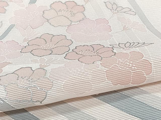 平和屋着物＊夏物　訪問着　絽　舞花文　銀彩　正絹　逸品　未使用　CABJ4096xi