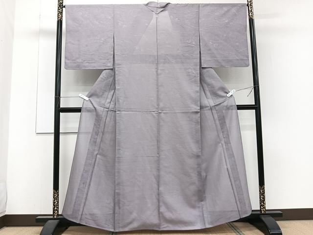 平和屋着物＊夏物　色無地　絽　立波紋紗　薄色　正絹　逸品　CABJ4101xi