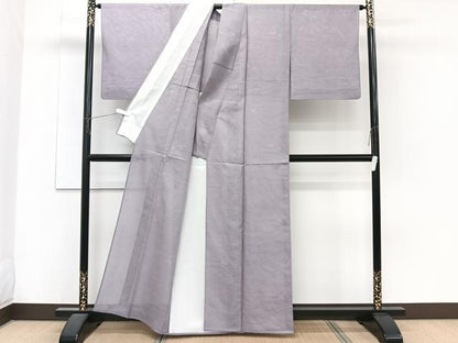 平和屋着物＊夏物　色無地　絽　立波紋紗　薄色　正絹　逸品　CABJ4101xi