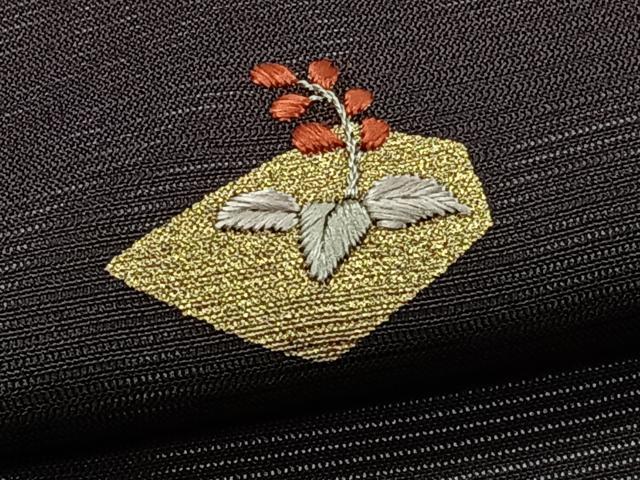 平和屋着物＊夏物　訪問着　絽　駒刺繍　地紙草花文　金糸　高島屋扱い　正絹　逸品　CABJ4104xi
