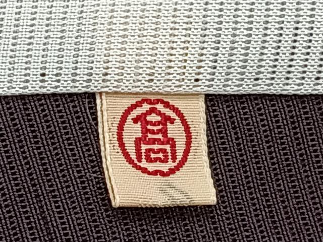 平和屋着物＊夏物　訪問着　絽　駒刺繍　地紙草花文　金糸　高島屋扱い　正絹　逸品　CABJ4104xi