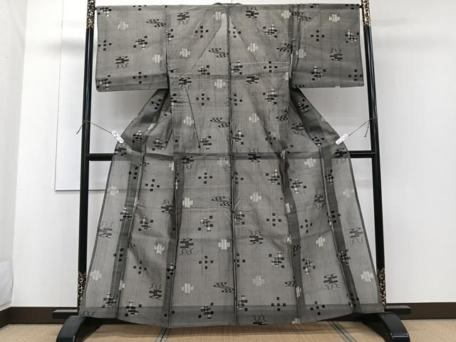 平和屋着物＊夏物　本場琉球絣　夏琉球　正絹　逸品　CABJ4111xi