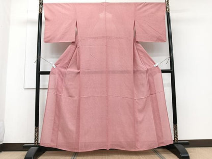 平和屋着物＊夏物　江戸小紋　絽　鮫小紋柄　正絹　逸品　CABJ4112xi