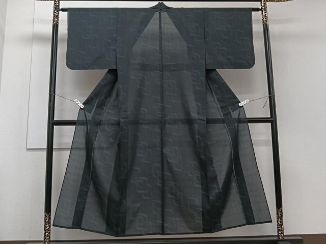 平和屋着物＊夏物　本場大島紬　夏大島　色紙重ね文　正絹　逸品　CABJ4113xi