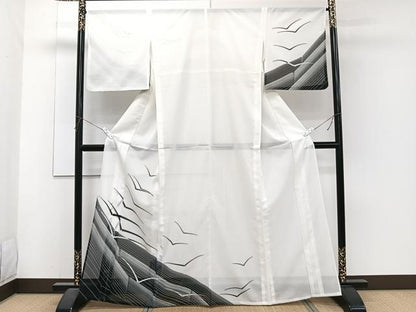平和屋着物＊夏物　訪問着　絽　飛鳥文　洗える着物　CABJ4118xi
