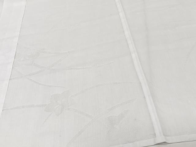 平和屋着物＊夏物　長襦袢　紗　芝楓文　白色　洗える着物　未使用　CABJ4121xi