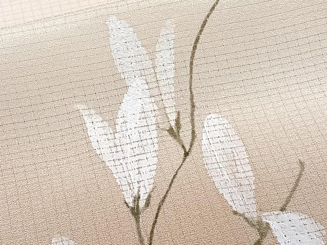 平和屋着物＊京都印象派 友禅作家　橋本恵　夏物　訪問着　絽縮緬　枝花文　暈し染め　正絹　逸品　CABJ4125xi