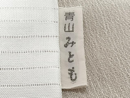 平和屋着物＊京の名門・菱屋六右ェ門　青山みとも　夏物　訪問着　紬地　紗　流水籬草花文　正絹　逸品　CABJ4128xi