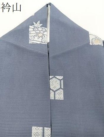 平和屋着物＊夏物　小紋　絽　型染め　色紙草花文　正絹　逸品　CABJ4130xi