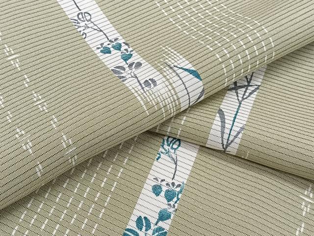 平和屋着物＊夏物　小紋　絽　短冊草花文　正絹　逸品　CABJ4135xi