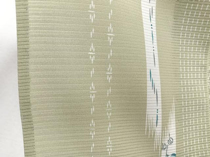 平和屋着物＊夏物　小紋　絽　短冊草花文　正絹　逸品　CABJ4135xi