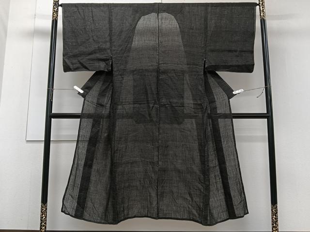 平和屋着物＊夏物　男性　上布　絣文様　麻　逸品　CABJ4141xi