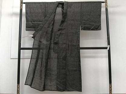 平和屋着物＊夏物　男性　上布　絣文様　麻　逸品　CABJ4141xi