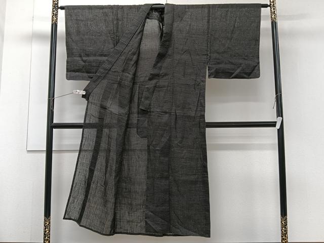 平和屋着物＊夏物　男性　上布　絣文様　麻　逸品　CABJ4141xi