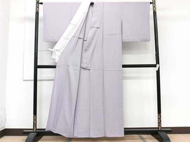 平和屋着物＊夏物　色無地　絽　浅紫色　正絹　逸品　CABJ4149xi