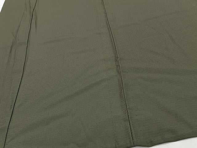 平和屋着物＊夏物　色無地　絽　海松色　正絹　逸品　未使用　CABJ4151xi
