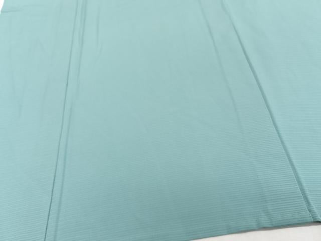 平和屋着物＊夏物　色無地　絽　白群色　正絹　逸品　CABJ4153xi