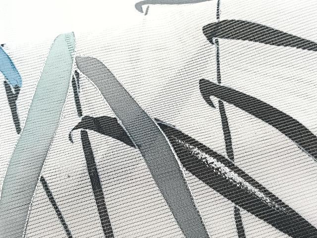 平和屋着物＊夏物　訪問着　絽　手描き　飛鳥笹文　銀彩　洗える着物　CABJ4159xi