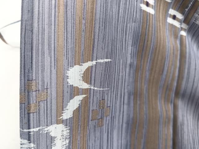 平和屋着物＊夏物　小紋　紗　幾何学文　洗える着物　CABJ4167xi