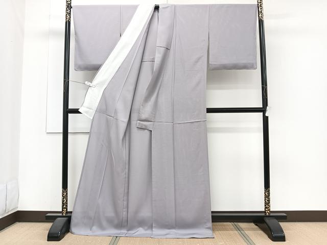 平和屋着物＊夏物　色無地　駒絽　五泉　堅牢染め　薄色　証紙付き　ロング丈　正絹　逸品　未使用　CABJ4172xi