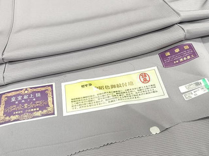 平和屋着物＊夏物　色無地　駒絽　五泉　堅牢染め　薄色　証紙付き　ロング丈　正絹　逸品　未使用　CABJ4172xi